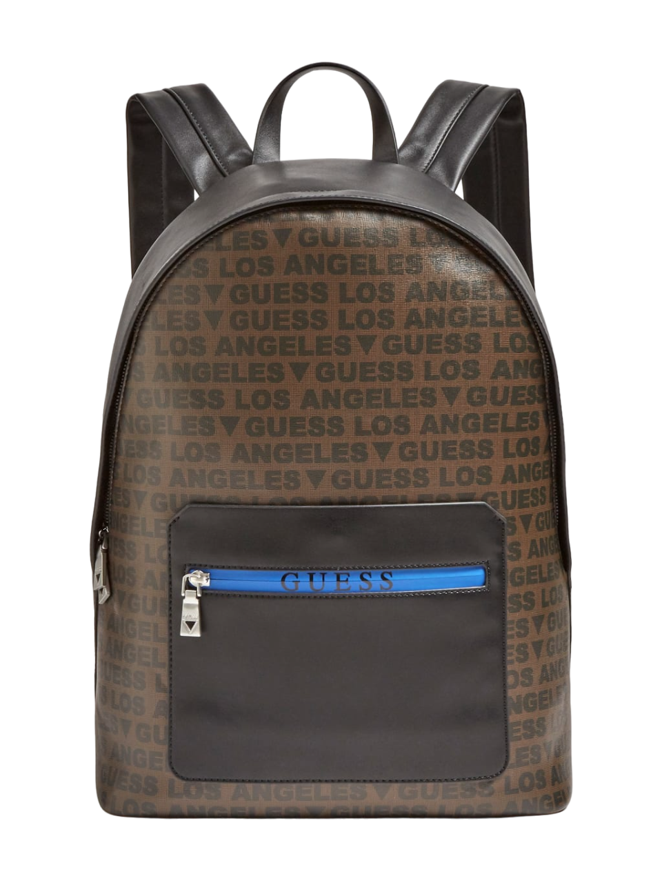 Guess, Dan, Piele sintetică, Rucsac textil, Negru/Maro, Pentru bărbați